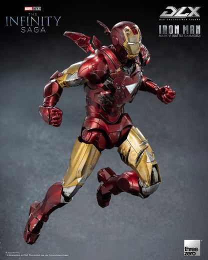 threezero Marvel Infinity Saga DLX Iron Man Mark 6 (Battle Damaged Ver.) 1/12 Scale 7-Inch Action Figure - View 13