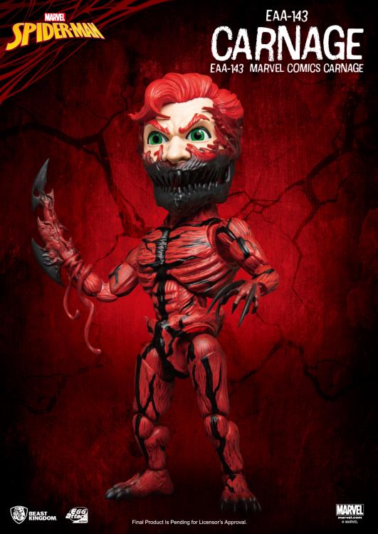 Beast Kingdom Marvel Comics Egg Attack Action EAA-143 Carnage Figure, 6-Inch - View 4