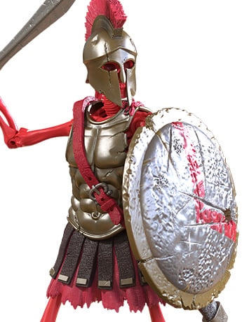 Boss Fight Studio Epic H.A.C.K.S. Spartan 1/12 Scale Skeleton Figure