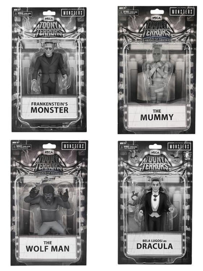 NECA Universal Monsters Toony Terrors Silver Screen Edition Set of 4 Figures - View 16