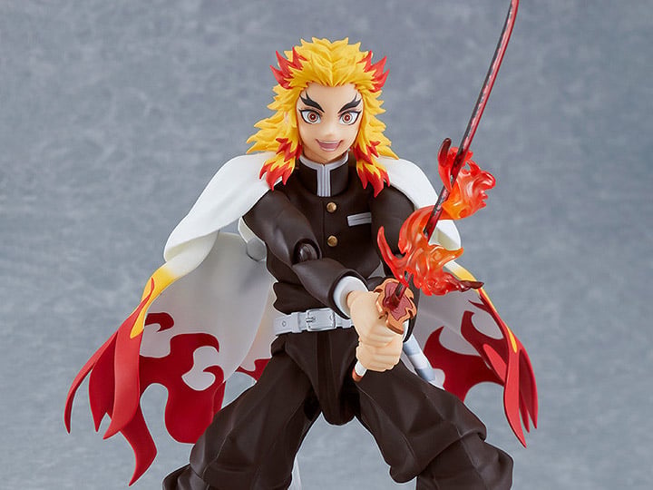 Max Factory Demon Slayer: Kimetsu no Yaiba figma No.553 Rengoku Kyoujurou 6-Inch Action Figure - View 2