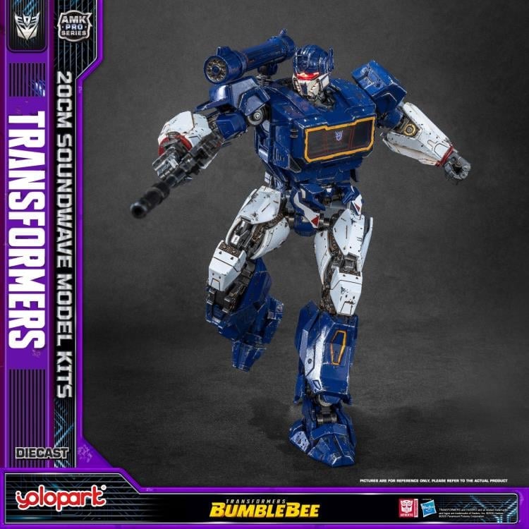 Yolopark Transformers: Bumblebee AMK Pro Soundwave 7.9-Inch Model Kit with Ravage - View 12