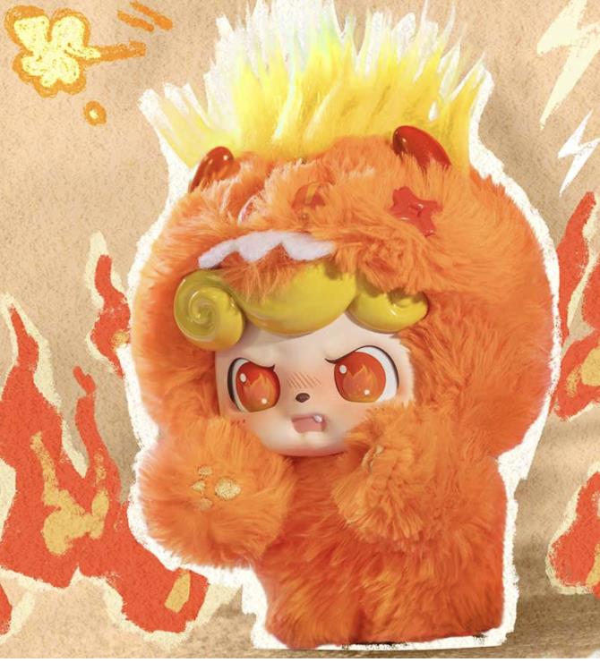 Jotoys Q.kid Emotional Hairy Monsters Random Plush, 4.72-Inch - View 5