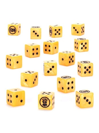 Games Workshop Warhammer 40,000: Imperial Fists Acrylic Dice Set