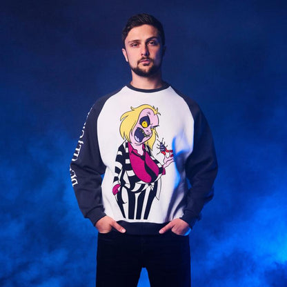 Cakeworthy Beetlejuice Retro Raglan Sweater Collectible - View 5