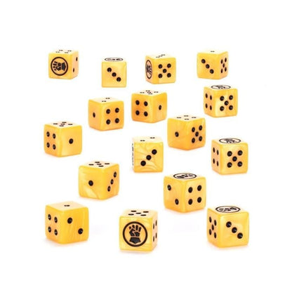 Games Workshop Warhammer 40,000: Imperial Fists Acrylic Dice Set - View 3