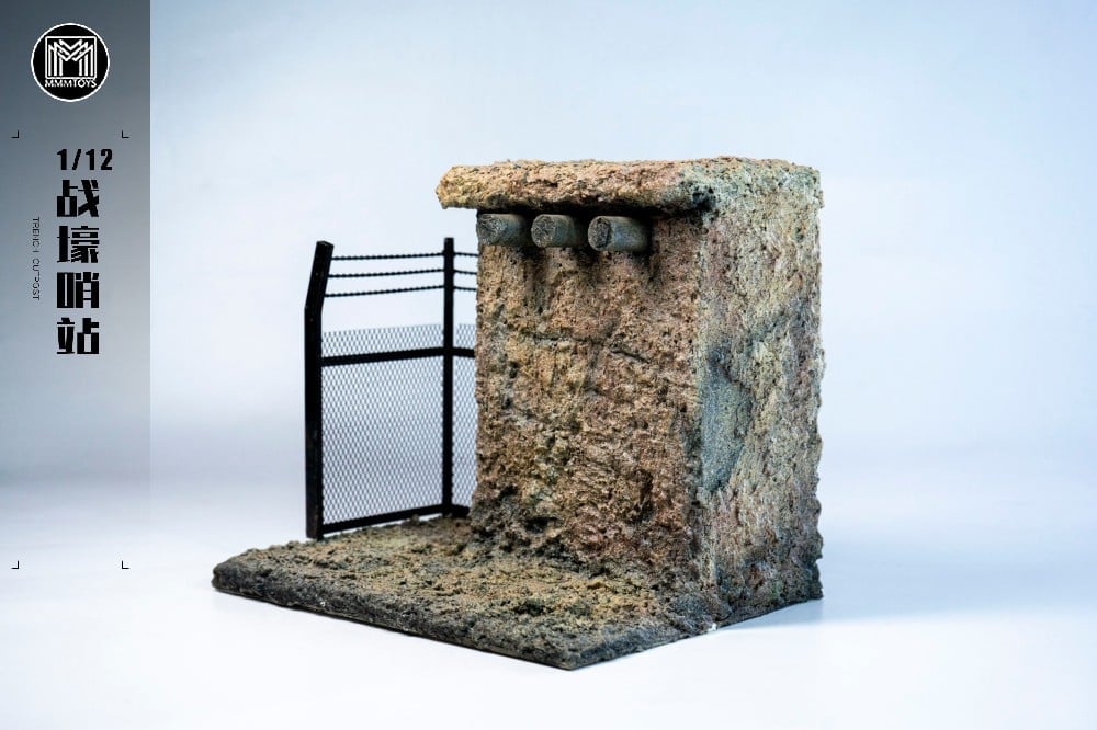 MMMToys Trench Outpost 1/12 Scale Resin Diorama Base - View 8