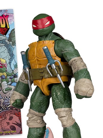 McFarlane Toys Teenage Mutant Ninja Turtles Page Punchers Raphael 5-Inch Action Figure with Comic
