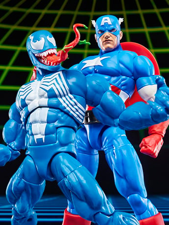 Hasbro Marvel Legends Gamerverse Captain America vs. Venom Action Figure Two-Pack