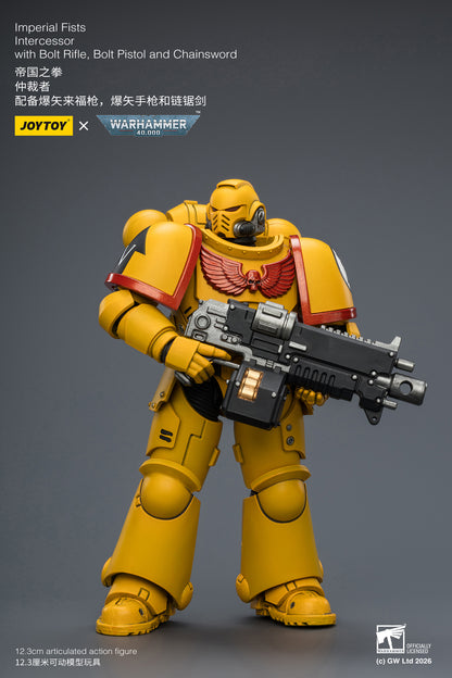 JoyToy Warhammer 40,000 Imperial Fists Intercessor 1/18 Scale Plastic Action Figure - View 7