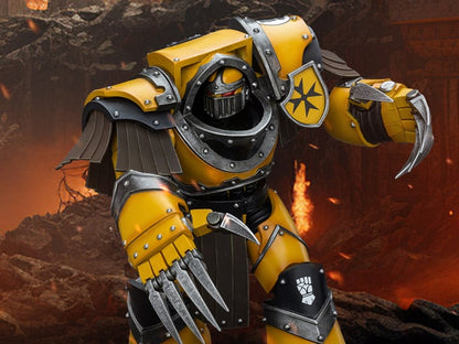 JoyToy Warhammer The Horus Heresy Imperial Fists Legion Cataphractii Terminator Squad Terminator with Lightning Claws 1/18 Scale Action Figure - View 2