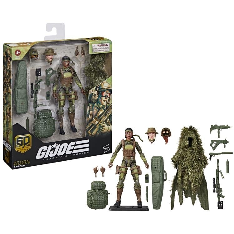 Hasbro G.I. Joe 60th Anniversary Classified Series Action Marine (Sniper) Action Figure - View 18