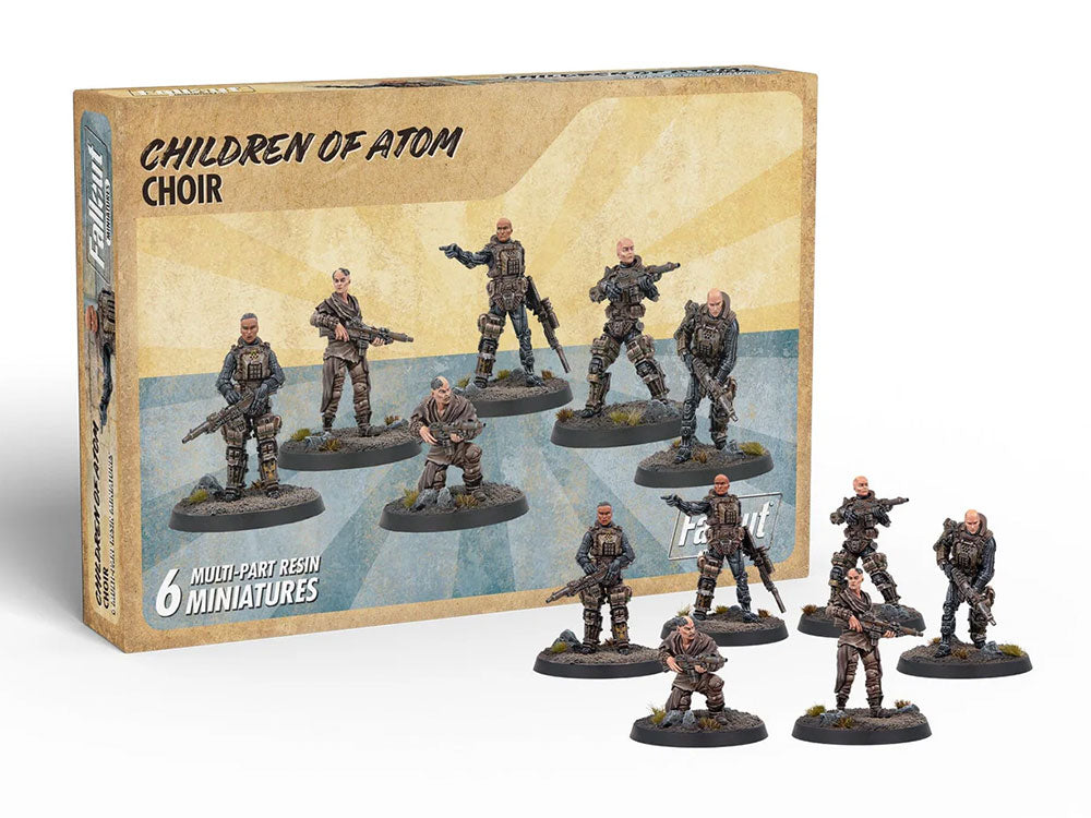 Modiphius Entertainment Fallout Children of Atom Choir Resin Miniatures Set - View 2