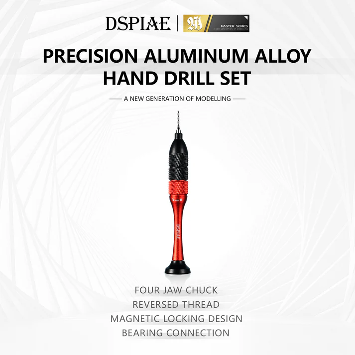 DSPIAE Precision Aluminum Alloy Hand Drill Set Hobby Drill for Models - View 4