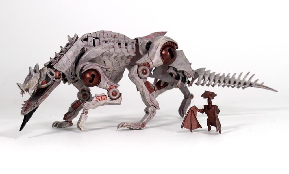 Creative Beast Studio Cyberzoic Razorhound Achillobator Armor Unit 1/18 Scale Accessory Set - View 3