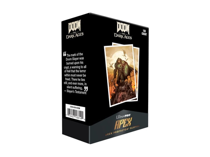 Ultra Pro Doom: The Dark Ages Apex Deck Protector Wrath Card Sleeves (Box of 105) - View 2