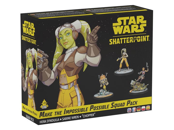 Atomic Mass Games Star Wars: Shatterpoint Make the Impossible Possible Squad Pack with Hera Syndulla, Sabine Wren and Chopper - View 2
