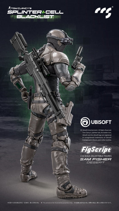CCSTOYS Splinter Cell: Blacklist FigScript Sam Fisher Desert Ver. 1/12 Scale Action Figure - View 7