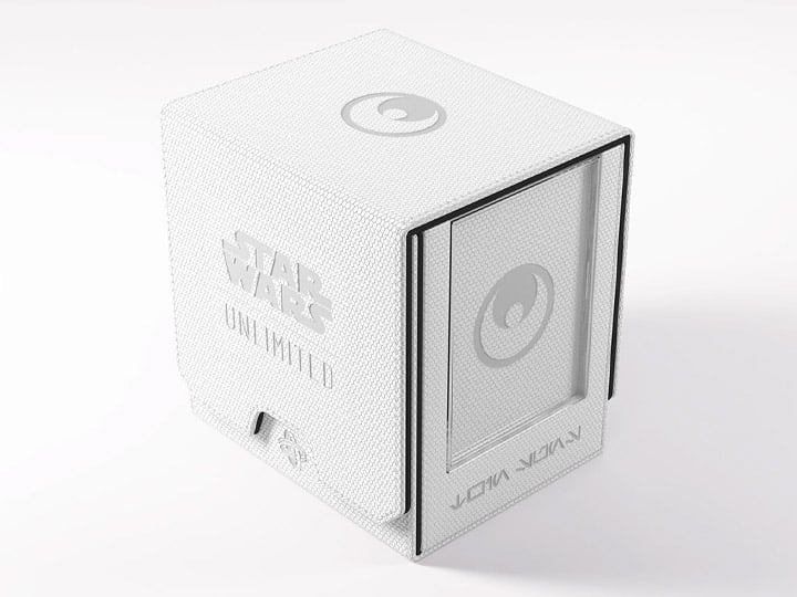 Gamegenic Star Wars: Unlimited Twin Suns White and Black Deck Pod in Hexafyber Material - View 2