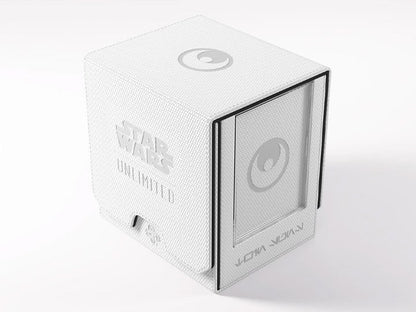 Gamegenic Star Wars: Unlimited Twin Suns White and Black Deck Pod in Hexafyber Material - View 2