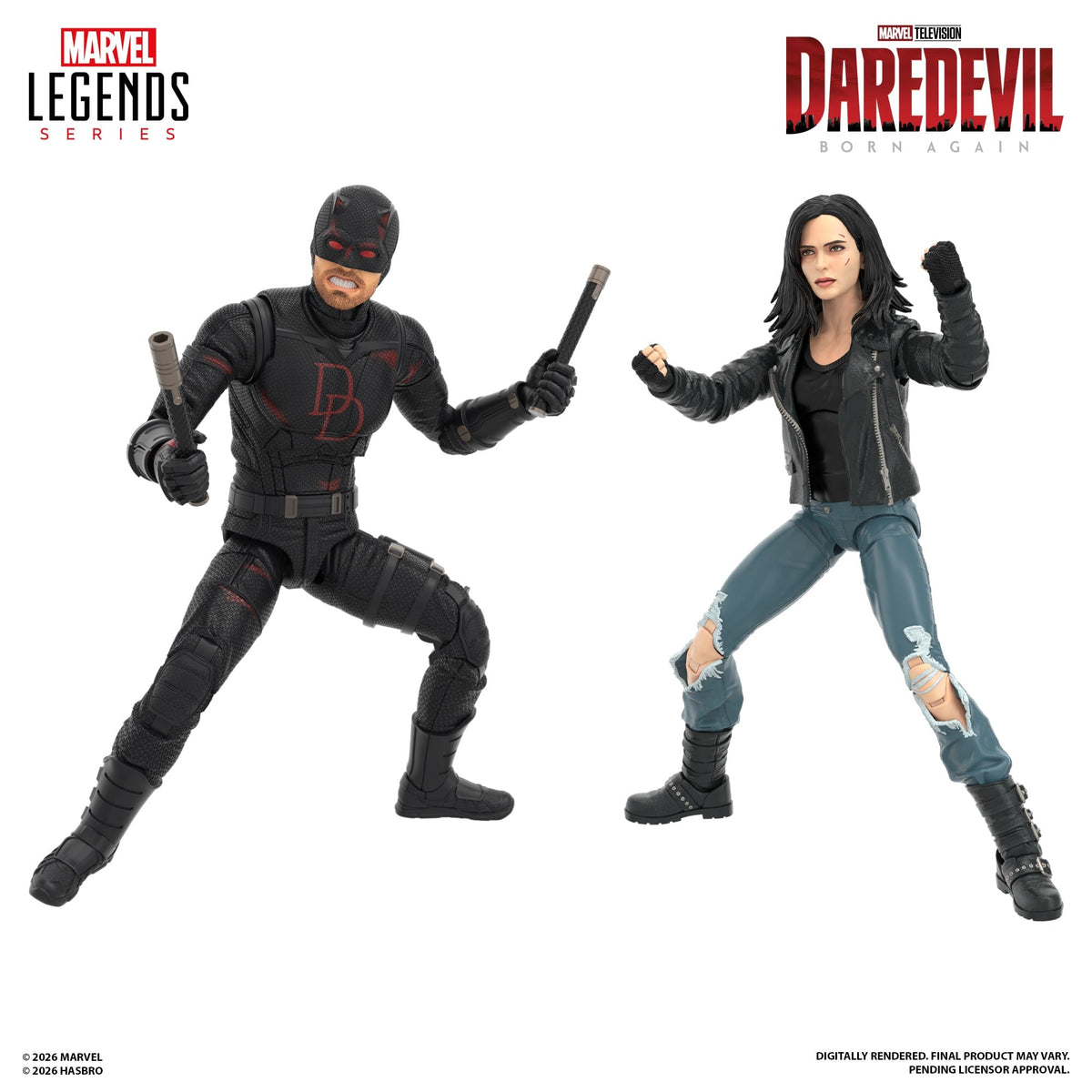 Hasbro Marvel Legends Daredevil: Born Again Daredevil & Jessica Jones Action Figure Two-Pack - View 3