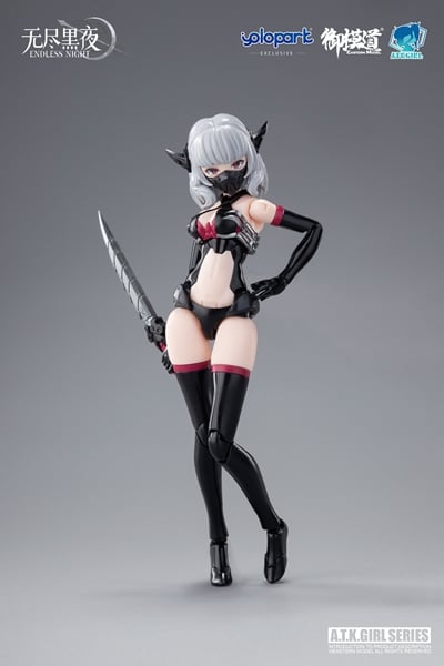 Eastern Model A.T.K. Girl Endless Night Vampire Camilla 1/12 Scale Model Kit, 6.69-Inch - View 32
