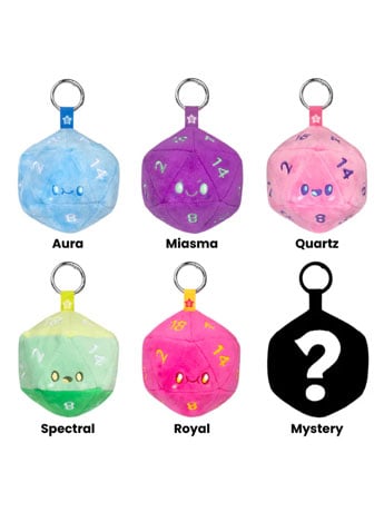 Squishable Let's Roll Series 1 Box of 6 Random D20 Plush Keychains 4-Inch