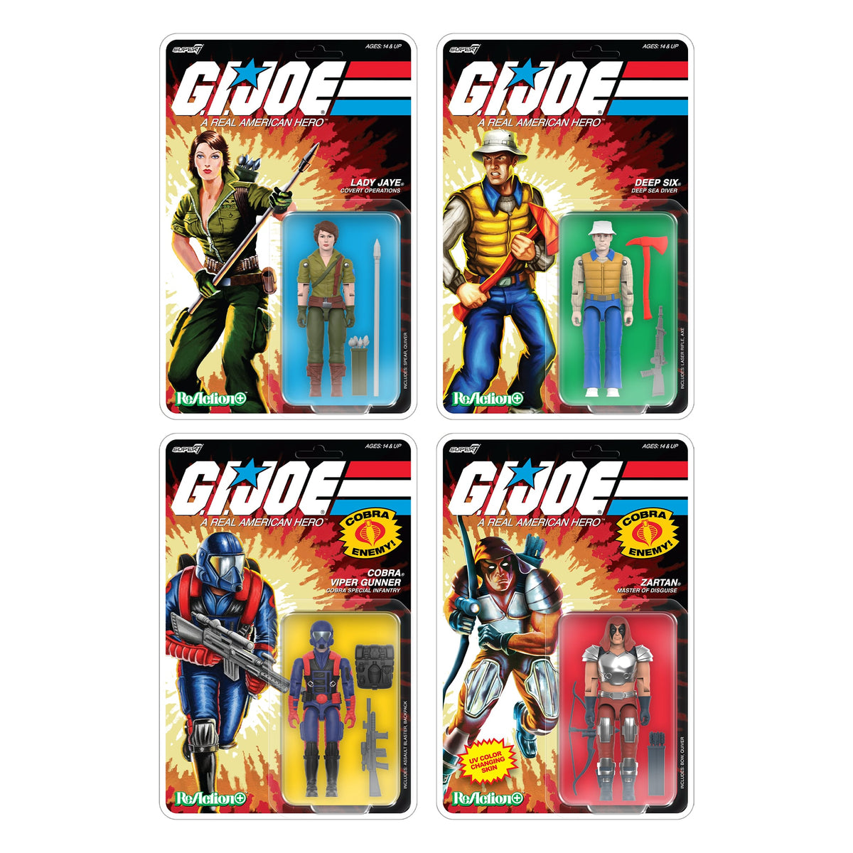 Super7 G.I. Joe ReAction+ Zartan (Comic) Action Figure - View 6