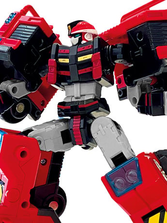 SAMG Metal Cardbot Mega Class Fire Buster Action Figure