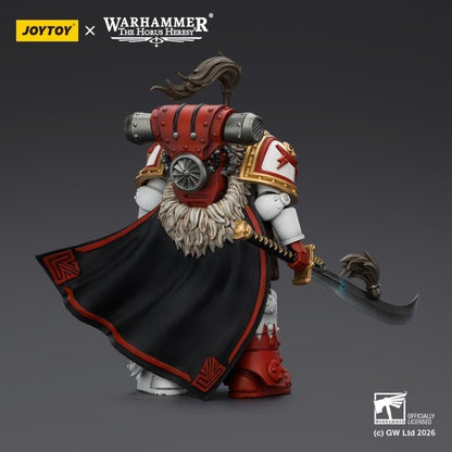 JoyToy Warhammer The Horus Heresy White Scars Hibou Khan Seeker of Atonement with The Breath of the Storm Powersword 1/18 Scale Action Figure - View 7