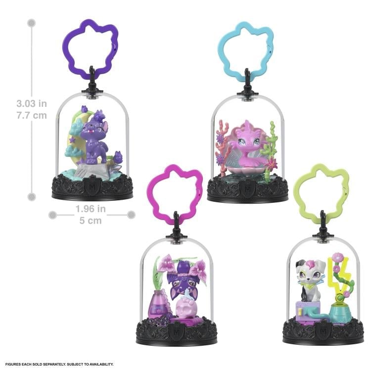 Mattel Monster High Box of 9 Random Pet Keychains, 3-Inch - View 10