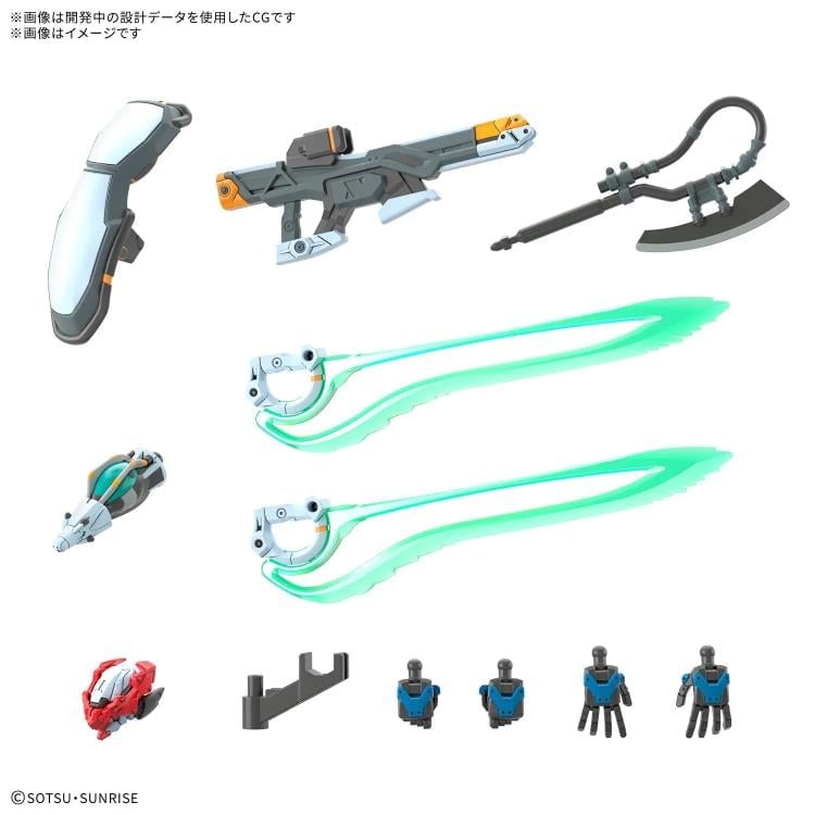 Bandai Mobile Suit Gundam GQuuuuuuX HGGQ GQuuuuuuX Endymion Unit Awakened 1/144 Scale Model Kit - View 8