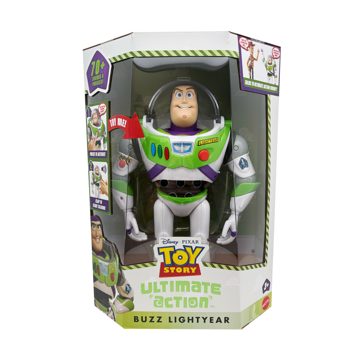 Mattel Toy Story Ultimate Action Buzz Lightyear 12-Inch Plastic Action Figure - View 23
