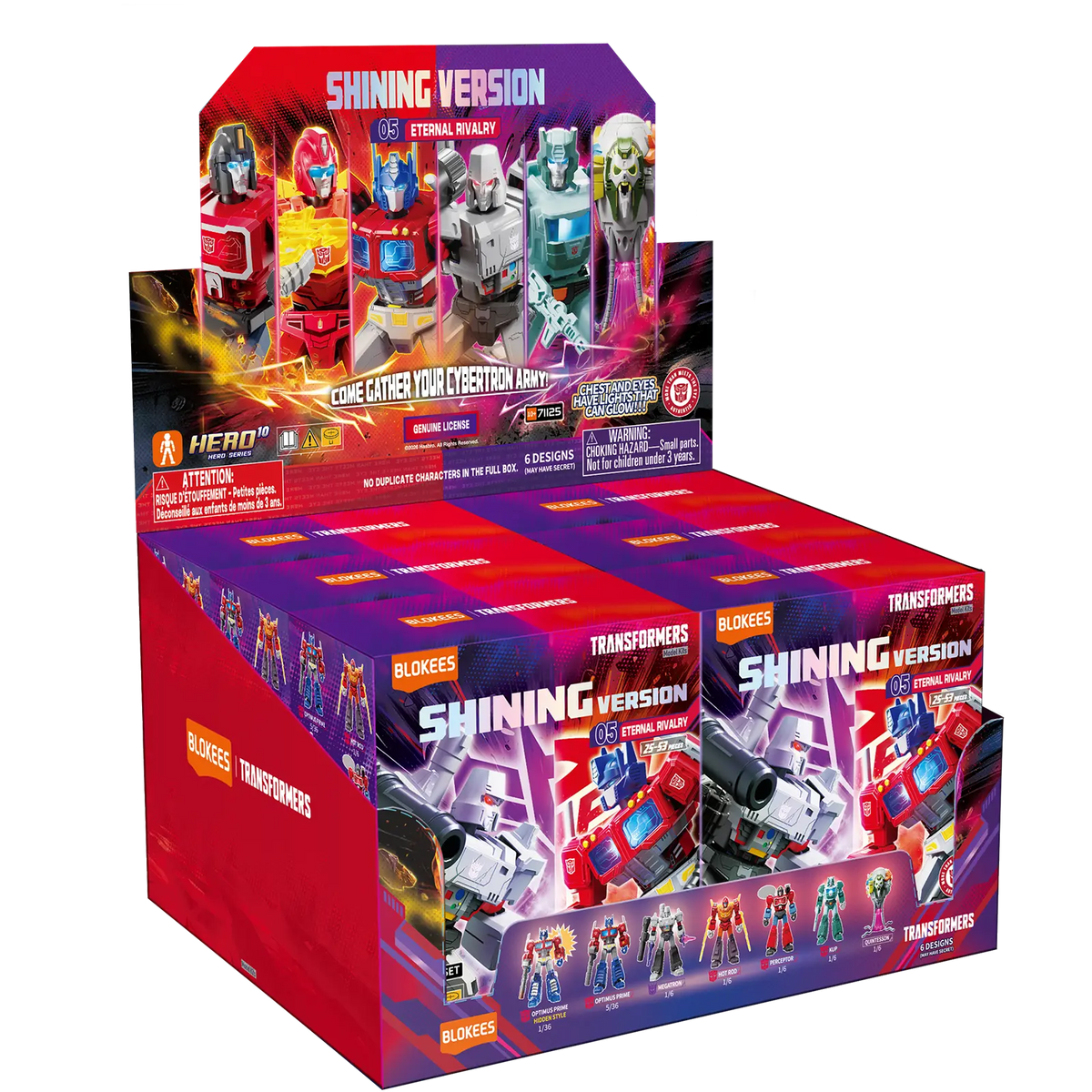 Blokees Transformers Shining Version Vol.5 Eternal Rivalry Box of 6 Random Model Kits - View 11