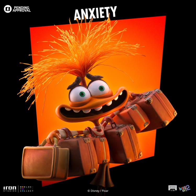 Iron Studios Pixar Inside Out 2 Anxiety 1/10 Art Scale Limited Edition Statue - View 13