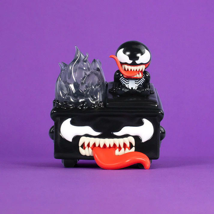 100% Soft Marvel Venom Dumpster Fire 3.5-Inch Vinyl Figure - View 4
