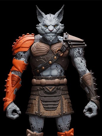 Spero Studios Animal Warriors of The Kingdom Primal Collection Lexion 6.5-Inch Action Figure