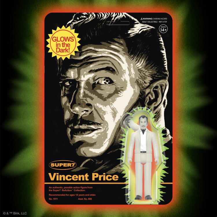 Super7 Vincent Price ReAction Monster Glow 3.75-Inch Figure - View 8