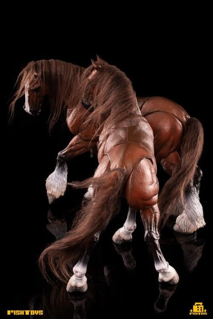 Fish Toys D20studio Wilderness Series Horse Basic Brown A Ver. 1/12 Scale Action Figure - View 7