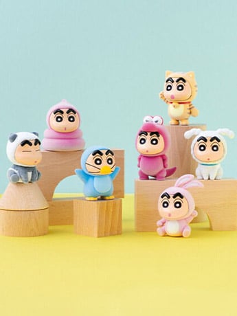 Bandai Crayon Shin-chan Friends Shokugan Series Kigurumi Box of 10 Random Figures