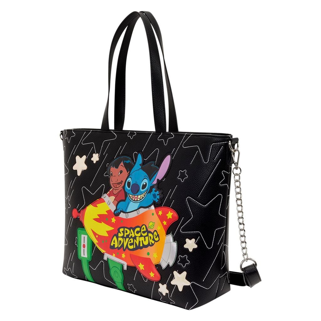 Loungefly Lilo & Stitch Space Adventure Crossbody Tote Bag - View 3