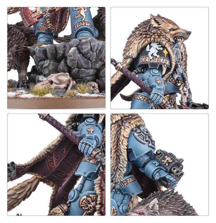 Games Workshop Warhammer 40,000 Space Wolves Logan Grimnar Citadel Plastic Miniature - View 5