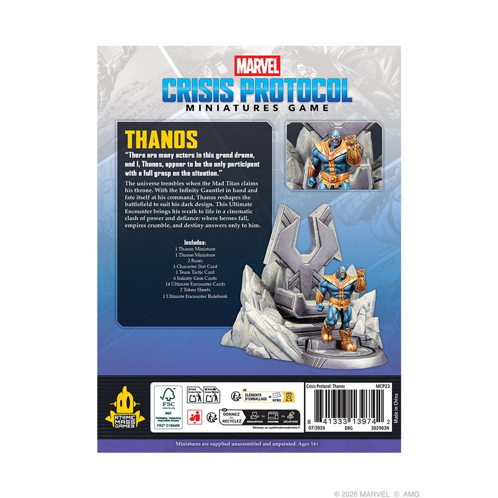 Atomic Mass Games Marvel: Crisis Protocol Thanos Ultimate Encounter Miniatures Set - View 3