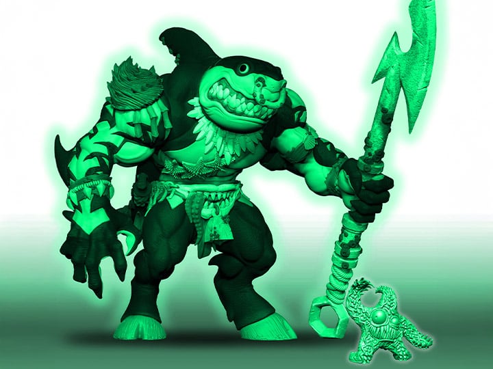 IgoStuff Monstors Bull-Tooth (Glow-In-The-Dark Ver.) Plastic Action Figure - View 2