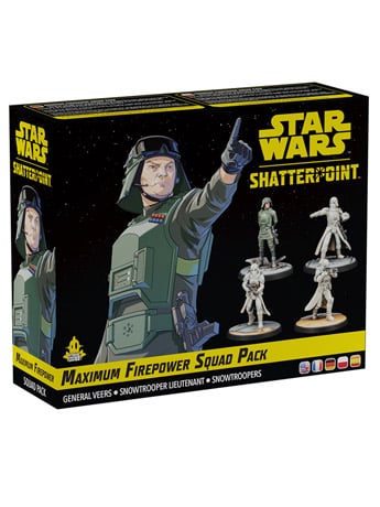 Atomic Mass Games Star Wars: Shatterpoint Maximum Firepower Squad Pack with General Veers and Snowtrooper