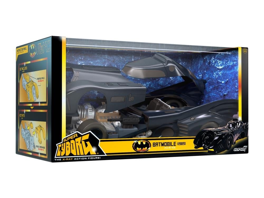 Super7 Super Cyborg Batman (1989) Batmobile 13-Inch Plastic Vehicle - View 6