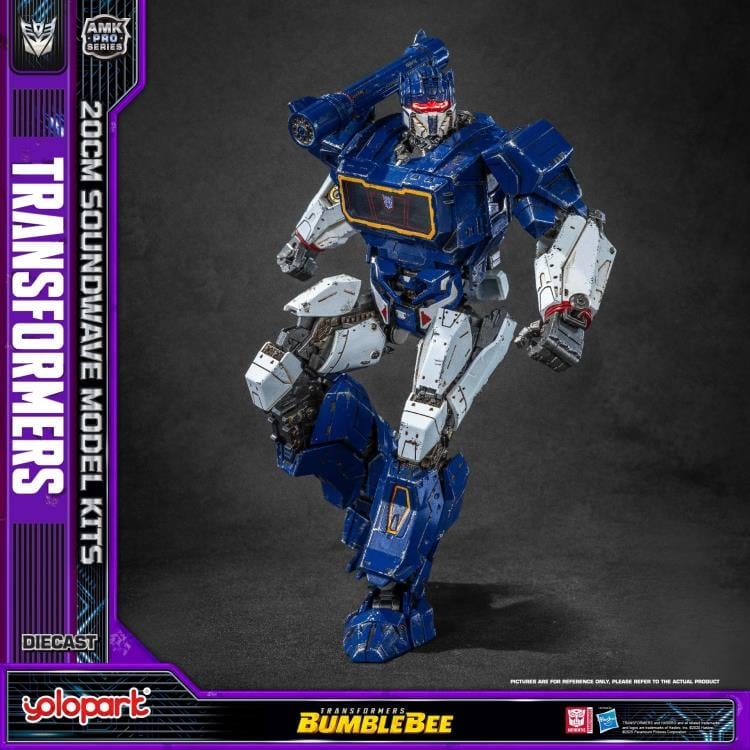 Yolopark Transformers: Bumblebee AMK Pro Soundwave 7.9-Inch Model Kit with Ravage - View 7