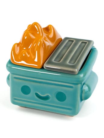 100% Soft Dumpster Fire Trash Stash 3.5-Inch Ceramic Figure