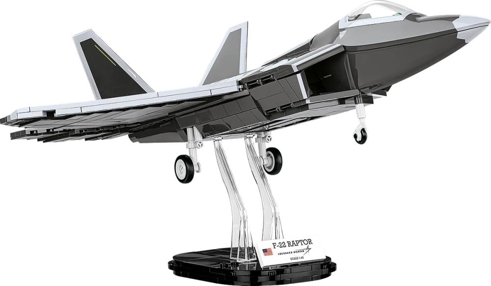 Cobi Armed Forces Lockheed F-22 Raptor 1/48 Scale Building Block Set - View 3