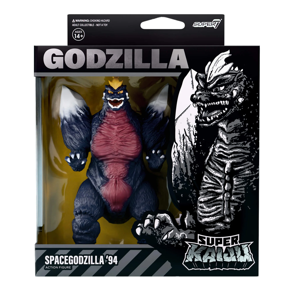 Super7 Toho Super Kaiju SpaceGodzilla (1994) 5.6-Inch Action Figure - View 8